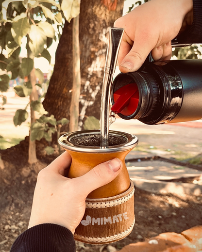 Mate pulido con vuelo y virola de acero inoxidable